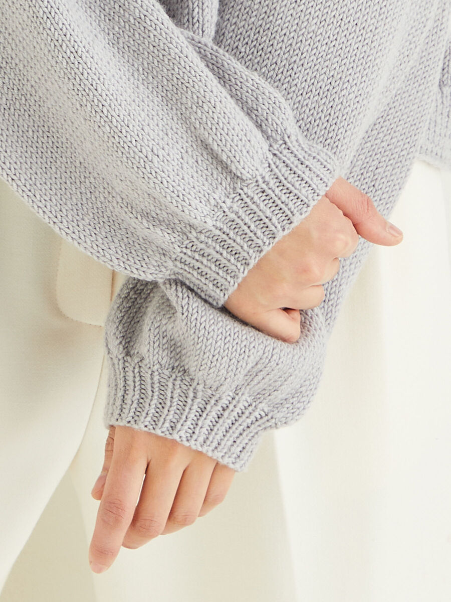 Light Berry, Cashmere & Merino Cable Sweater