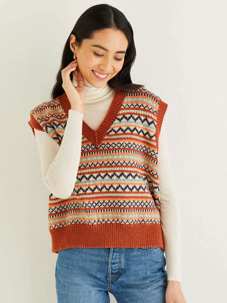 Knitted Fairisle Vest