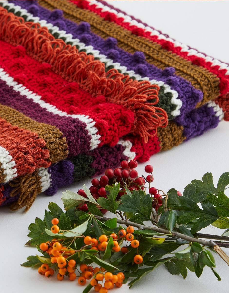 Sirdar Winter Berries Blanket Crochet Along in Hayfield Soft Twist Yarn -  Michigan Fine Yarns