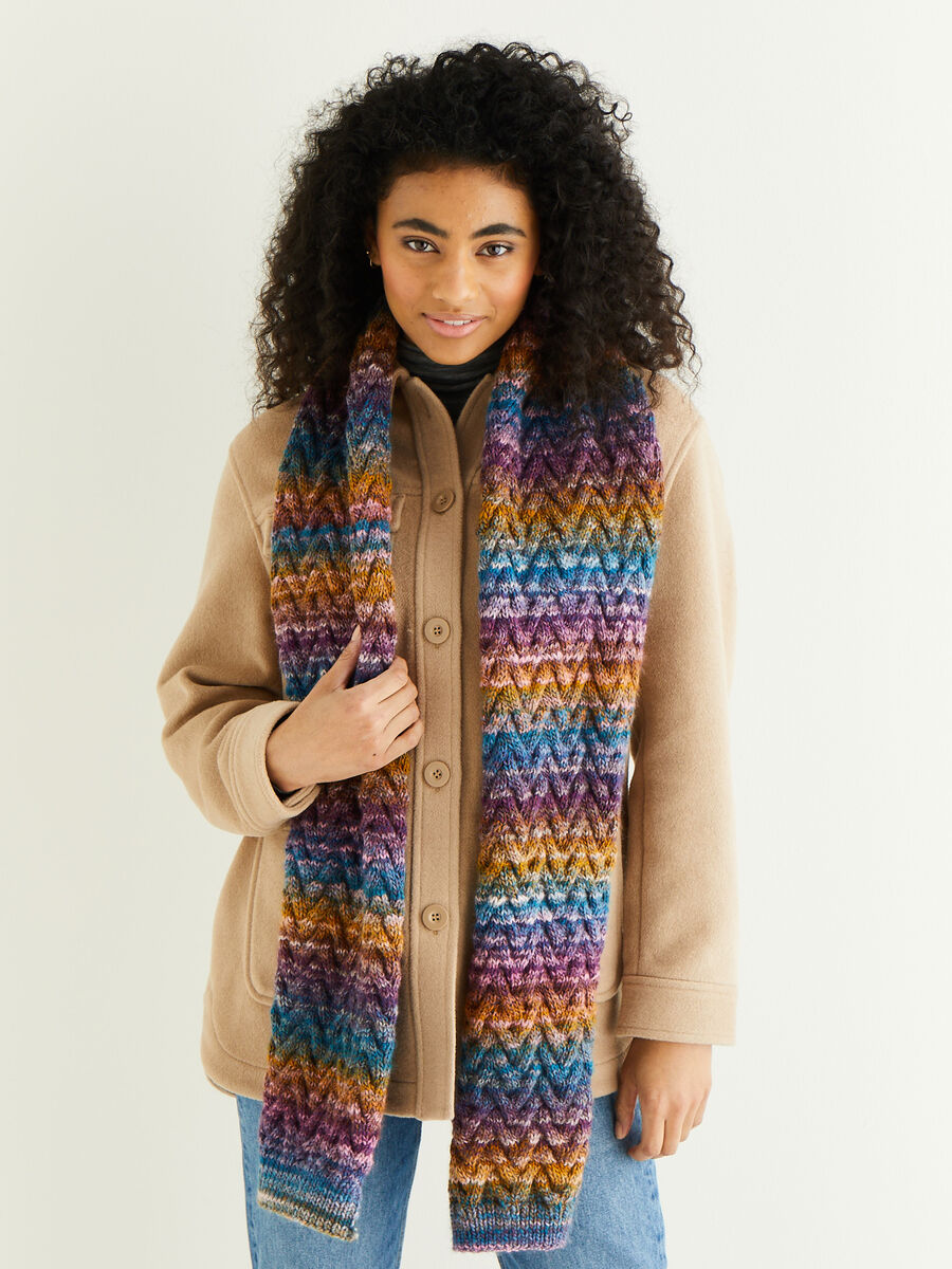 Textured Scarf in Sirdar Jewelspun Sirdar