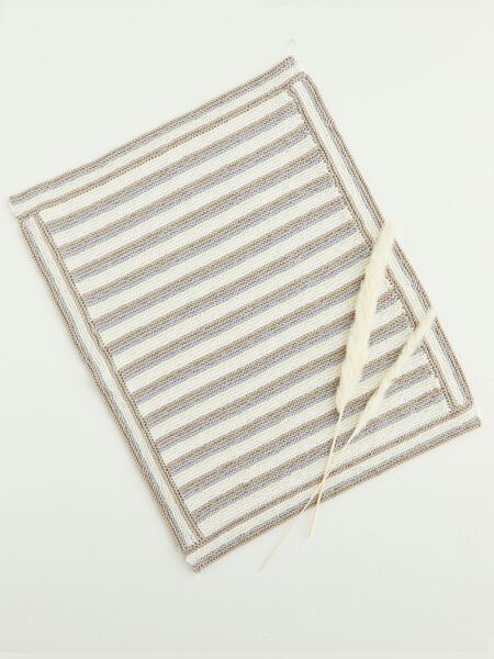 Stripey Travel Rug in Snuggly Cashmere Merino Silk