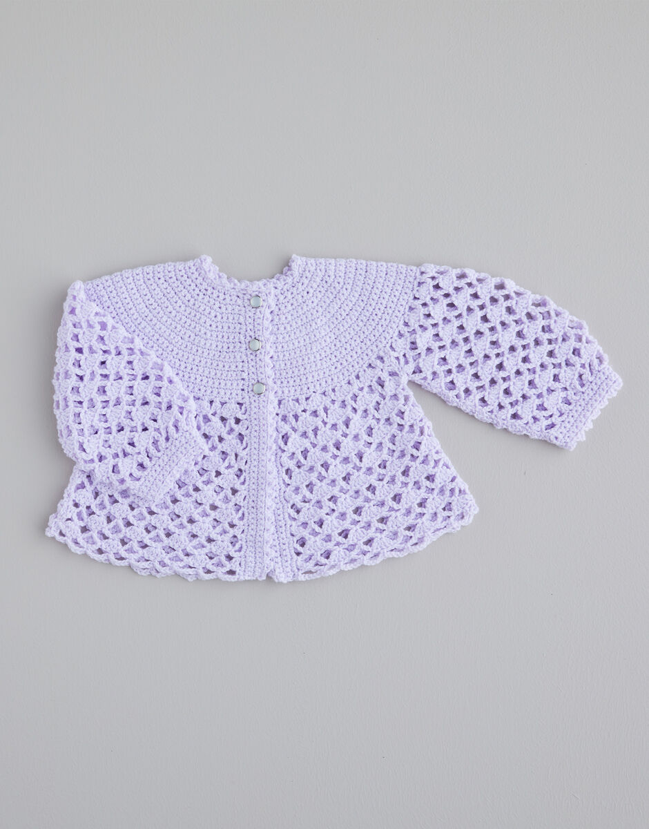 Crochet clearance matinee jacket