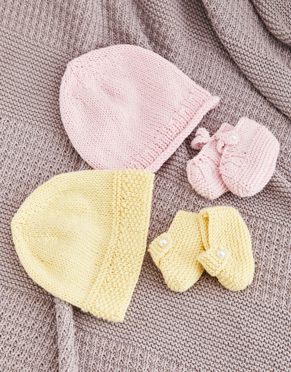 Baby hat and booties best sale