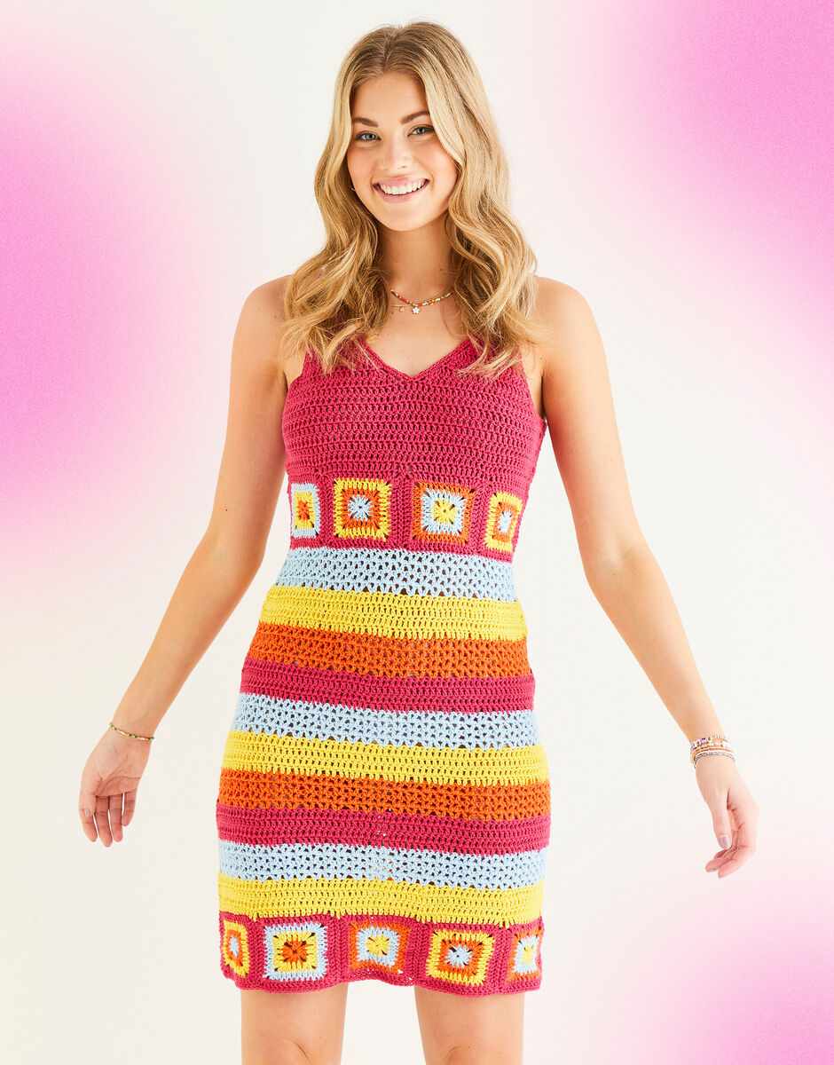 Crochet mini dress outlet festival