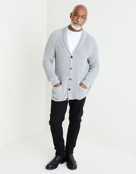 Shawl Collar Cardigan In Country Classic Worsted