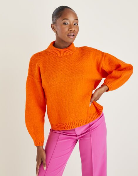 Crew Neck Sweater In Hayfield Bonus DK