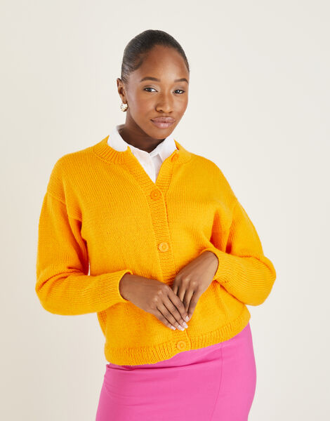Round Neck Cardigan In Hayfield Bonus DK