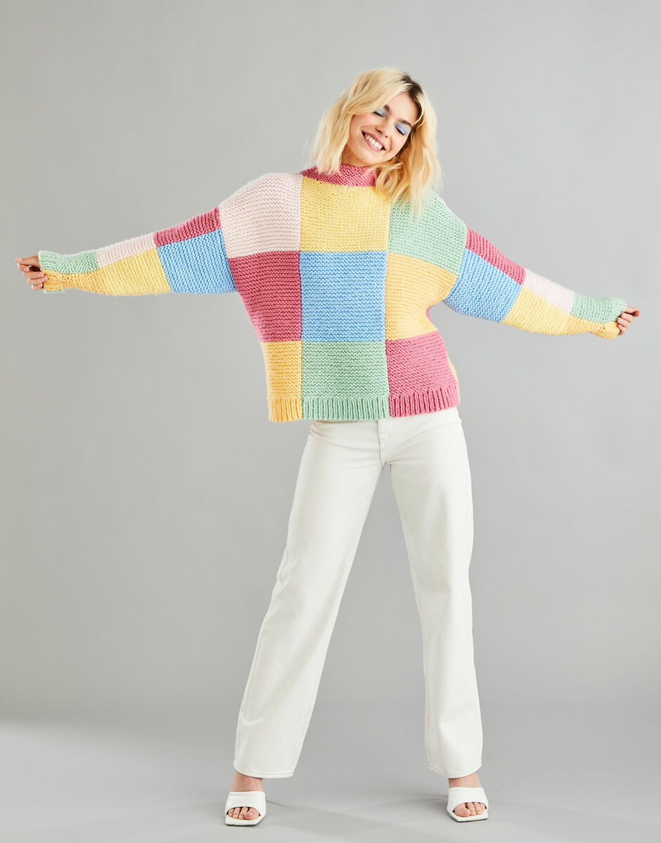 Rainbow Love Knitted Top Multi – Beginning Boutique US