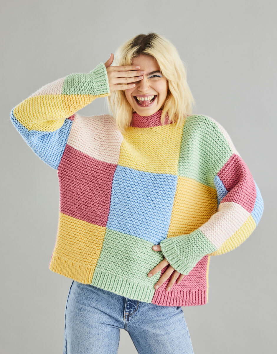 Quilt sweater hot sale