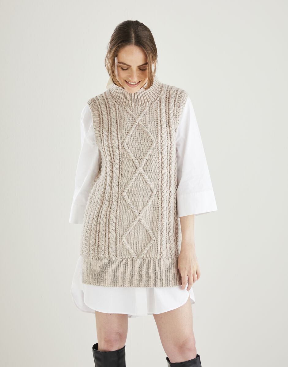 Aran tunic knitting outlet pattern