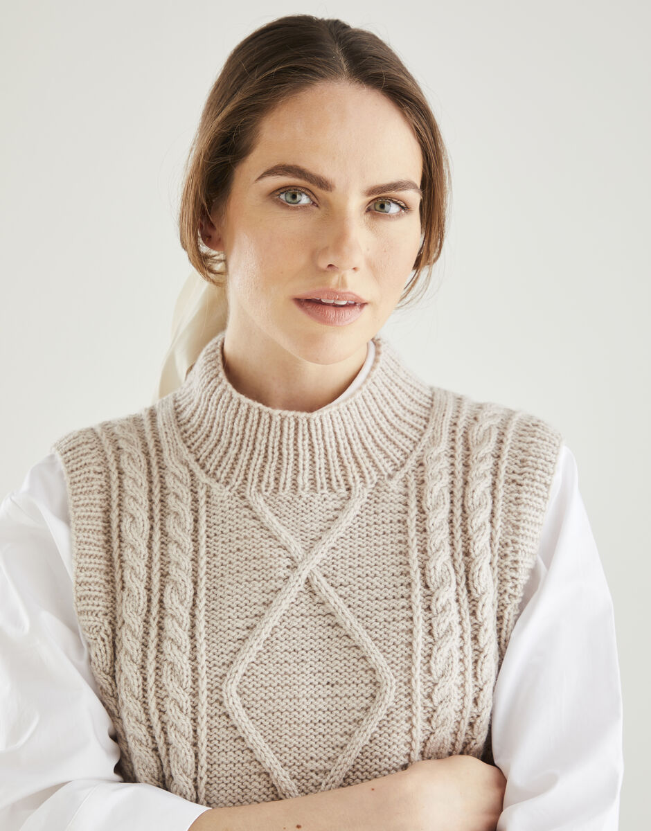 Aran tunic knitting clearance pattern