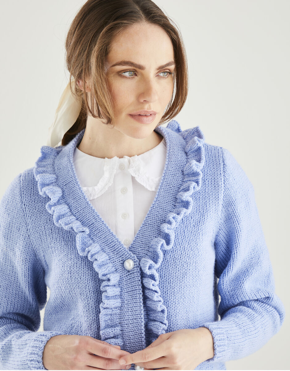 Ruffle cardigan 2025