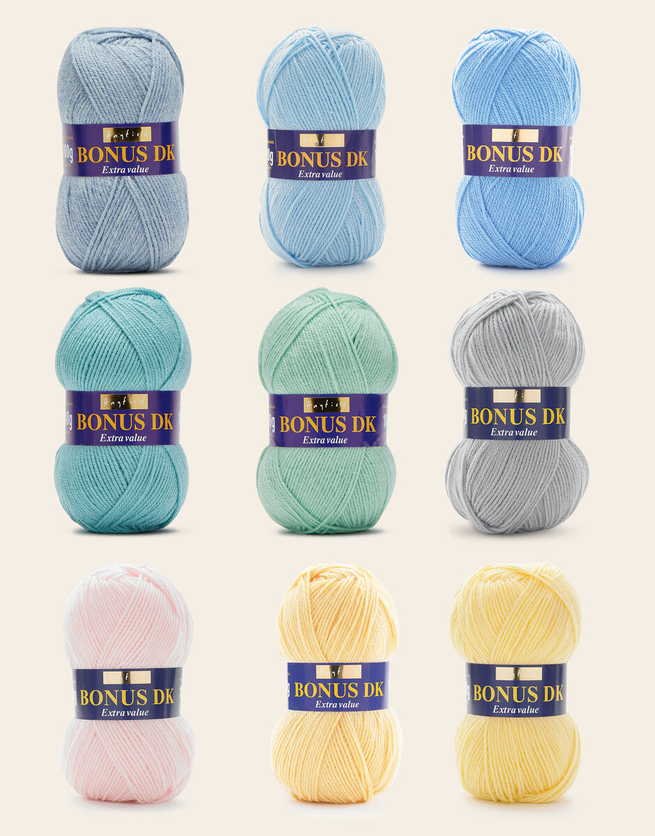Soft Bundle in Hayfield Bonus DK, Sirdar Knit & Crochet Yarn Pack
