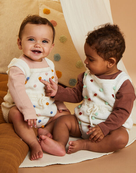 Spotty Dotty Romper In Snuggly 4 Ply