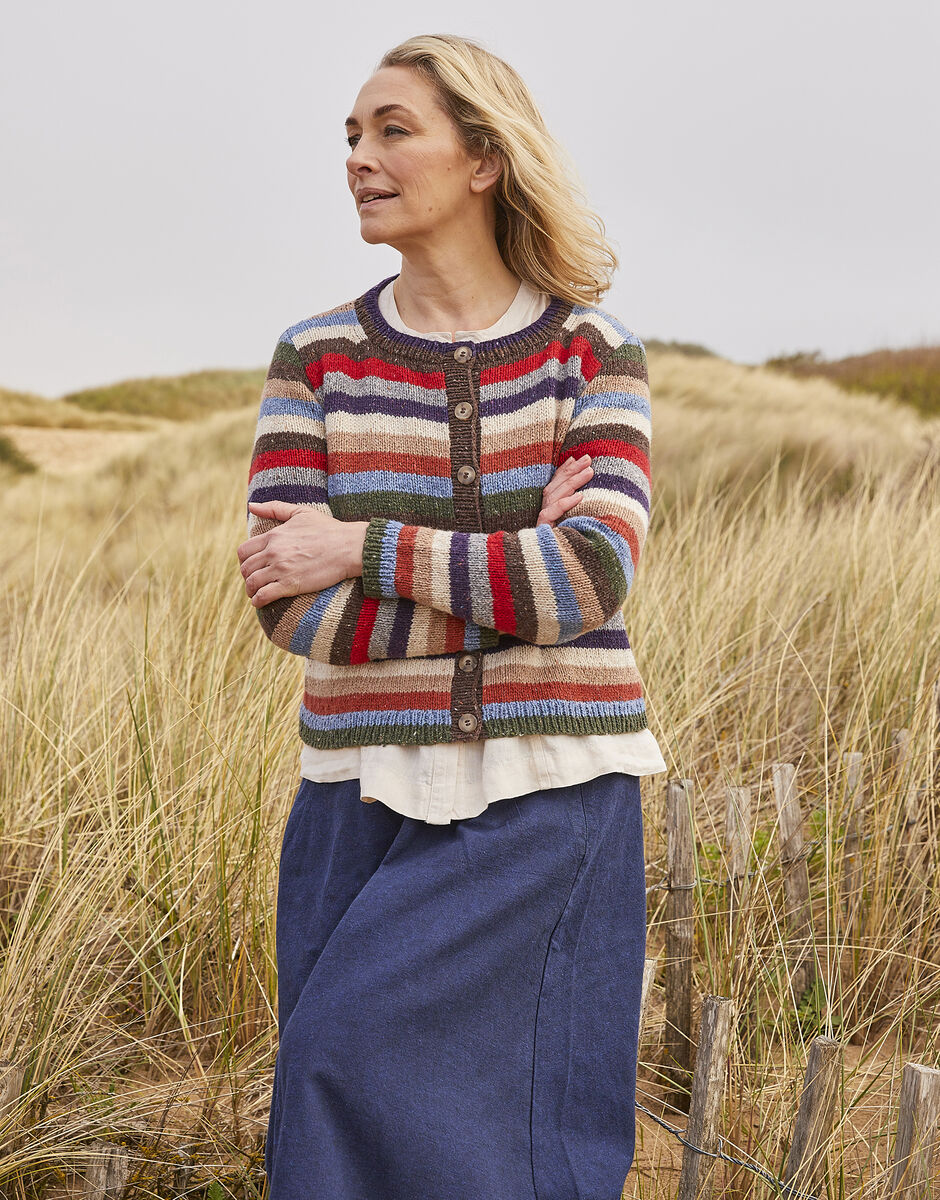 Coast & Country Cardigan Knitting Pattern, Haworth Tweed DK