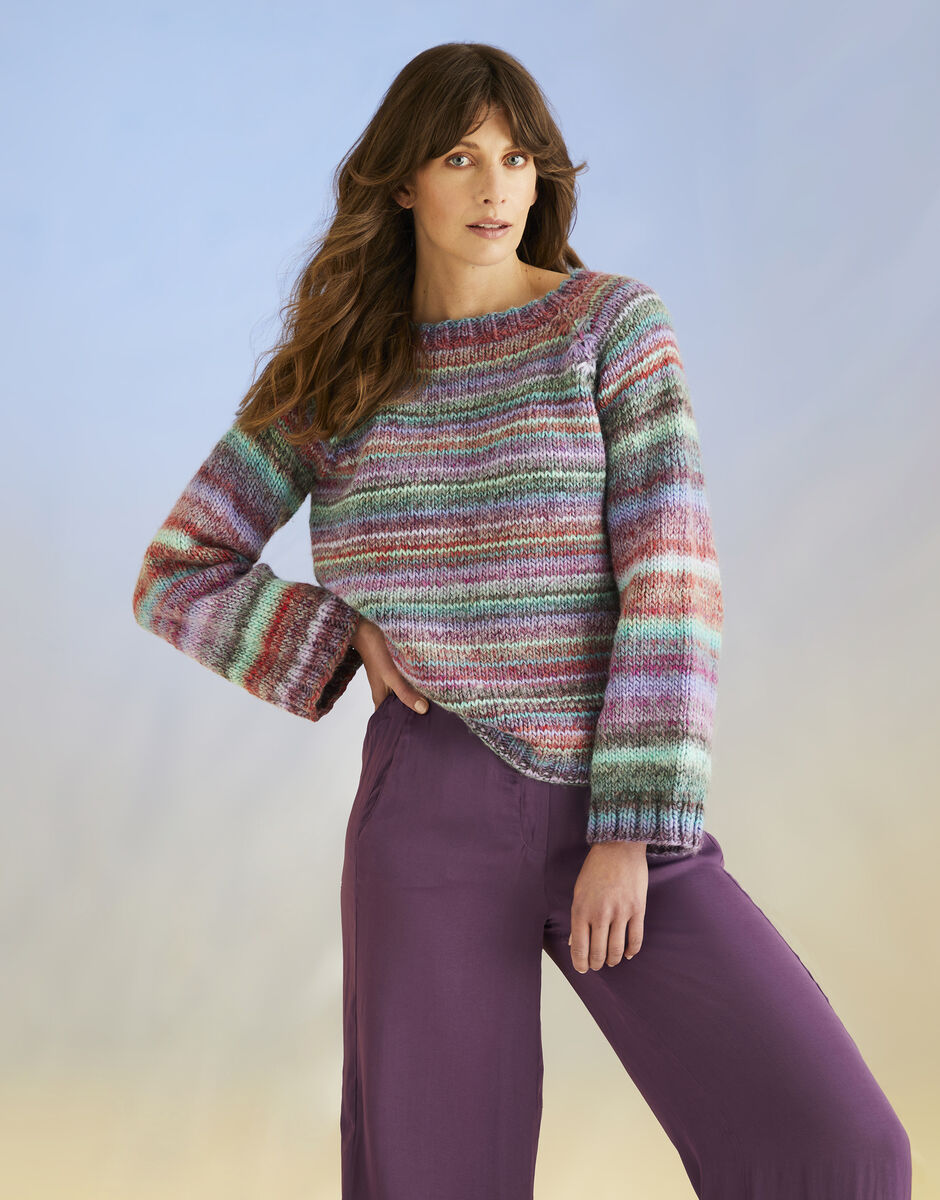 Whirlpool Sweater Knitting Pattern | Jewelspun With Wool | Sirdar