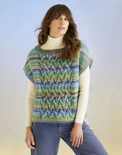 Sirdar Jewelspun With Wool Chunky Self-Striping Blended Yarn