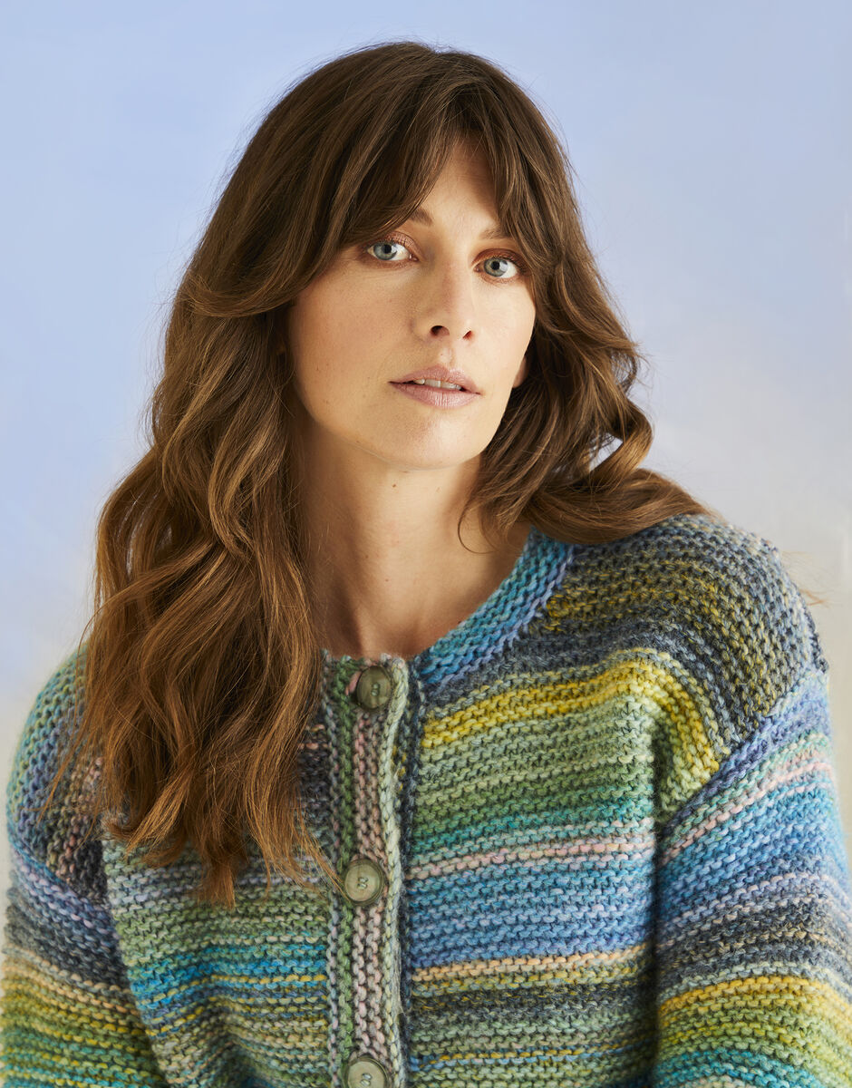 Rip Tide Cardi Knitting Pattern | Jewelspun With Wool | Sirdar