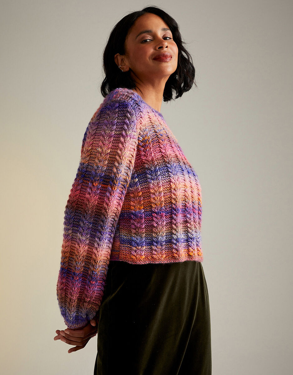 Sunset Orchard Sweater Knitting Pattern | Jewelspun Aran | Sirdar