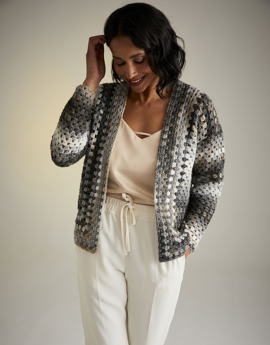 Crochet aran cardigan clearance pattern