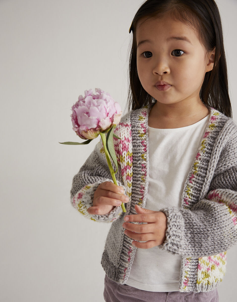 Daisy Chain Cardigan Knitting Pattern | Baby Blossom Chunky | Sirdar