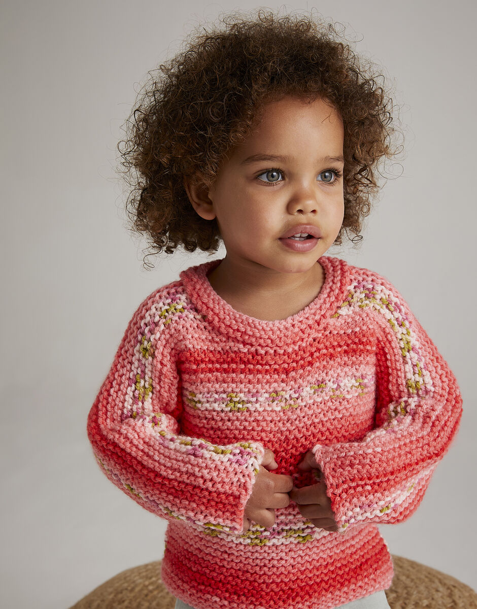 Flower Show Sweater Knitting Pattern, Baby Blossom Chunky