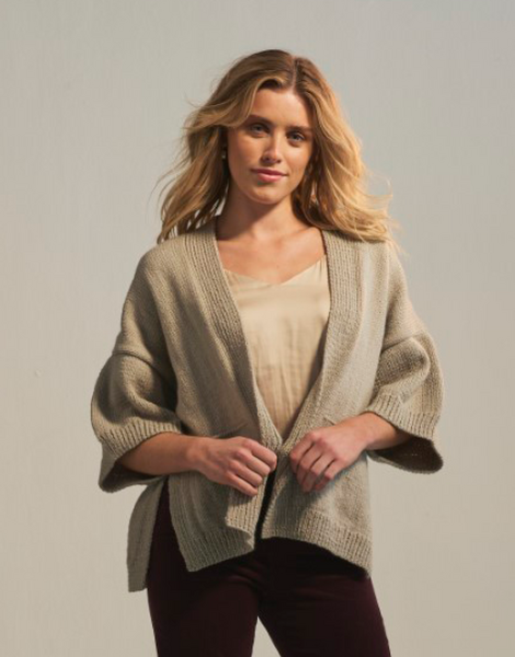 Ozone Jacket Knitting Pattern In Sirdar Loveful 100% Recycled Acrylic