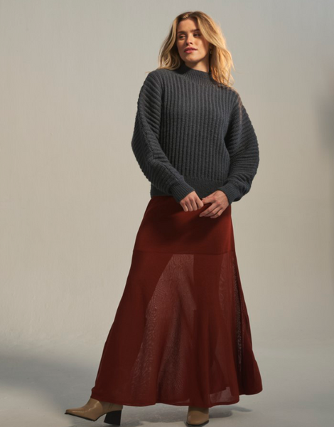 Windchill Roll Neck Knitting Pattern In Sirdar Loveful 100% Recycled Acrylic