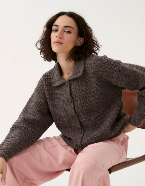 Heritage Collared Cardigan Knitting Pattern In Sirdar Loveful 100% Recycled Tweed Blend