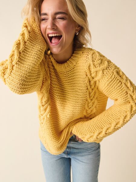 Over It Sweater Knitting Pattern In Sirdar Stories Chunky