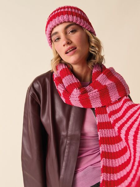 Preppy Scarf Set Knitting Pattern In Sirdar Stories Chunky