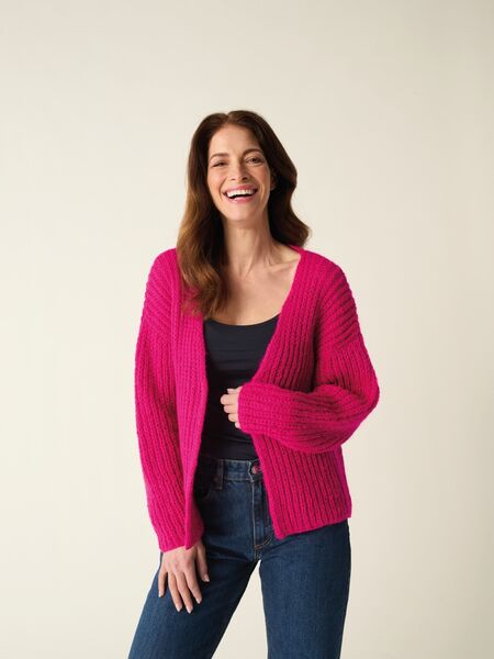 Fluffy Little Cardigan Knitting Pattern In Sirdar Soft Down