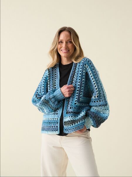 Crochet Cardigan Crochet Pattern In Hayfield Spirit Chunky