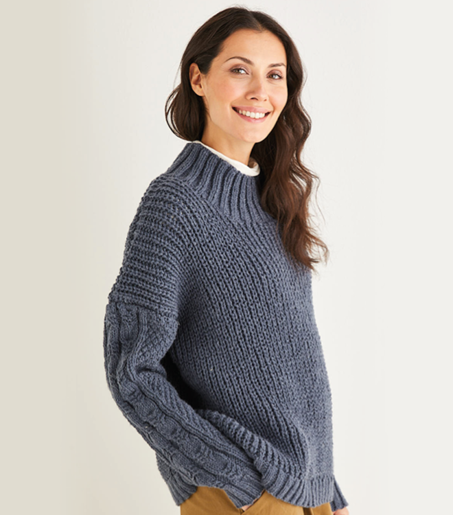 Sirdar Touch Strickmuster 7784 – Überwurf In Größen 32/34 Bis 52/54, Garn-Tipp